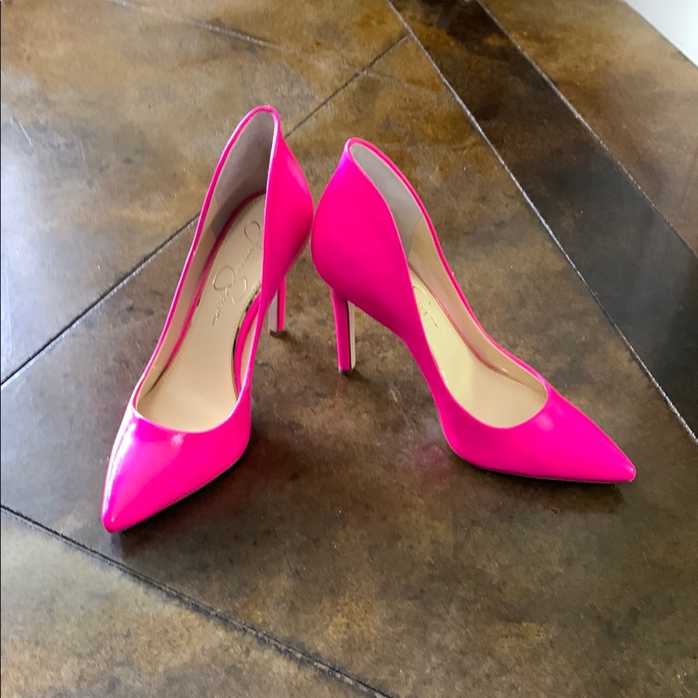 Jessica Simpson hot pink heels. Size 8. Worn twice. Great condition.